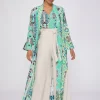 Vilagallo Abrigo Estampado Navajo Turquesa Discount