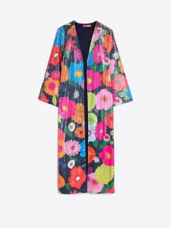 Vilagallo Abrigo Lentejuelas Maxi Flowers Online