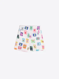 Vilagallo Bermuda Estampado Sellos Jacquard Hot