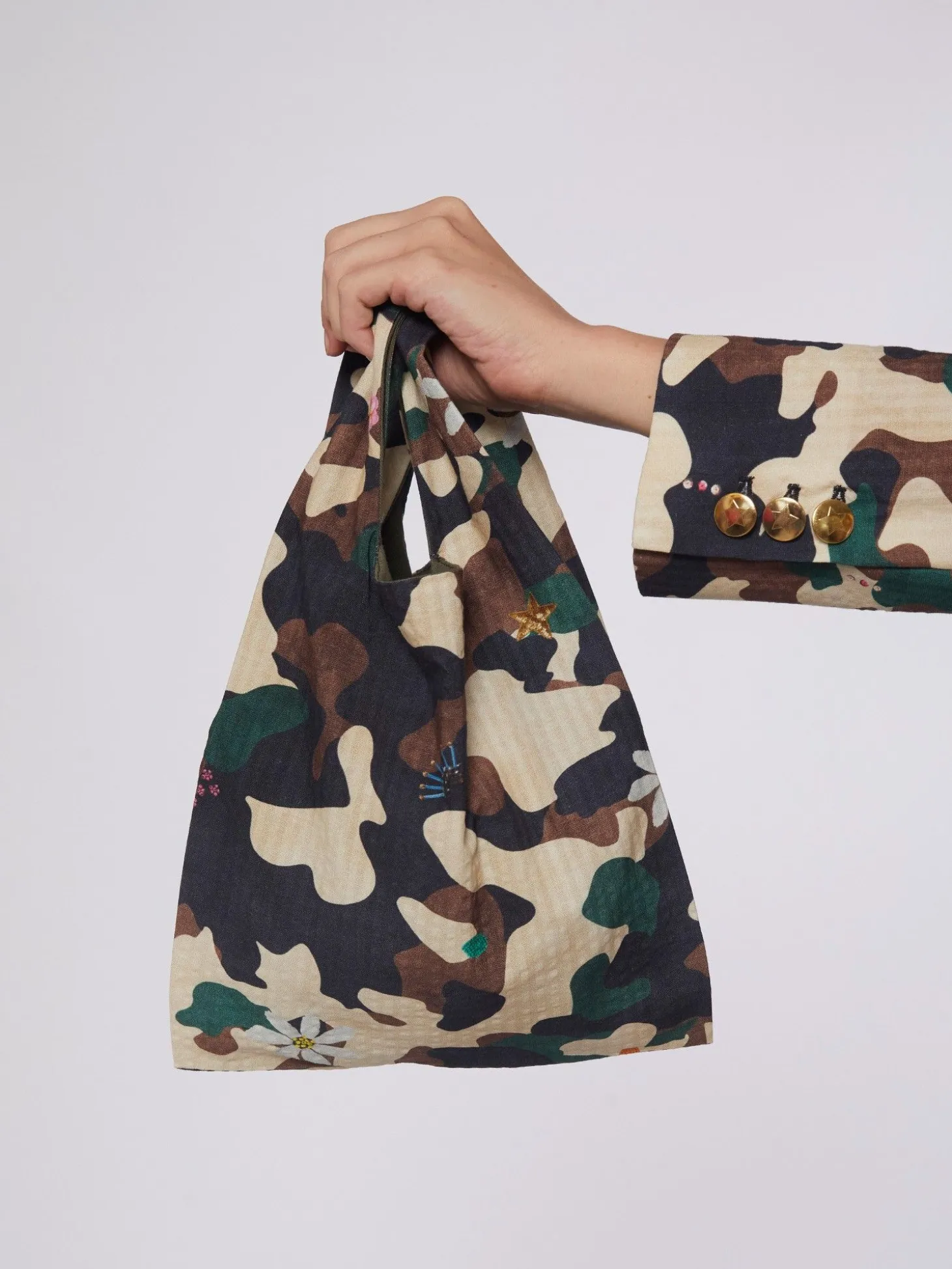 Vilagallo Bolso Estampado Camuflaje Fashion