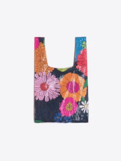 Vilagallo Bolso Lentejuelas Maxi Flowers Outlet