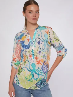 Vilagallo Camisa Algodon Estampado Sirena Cheap