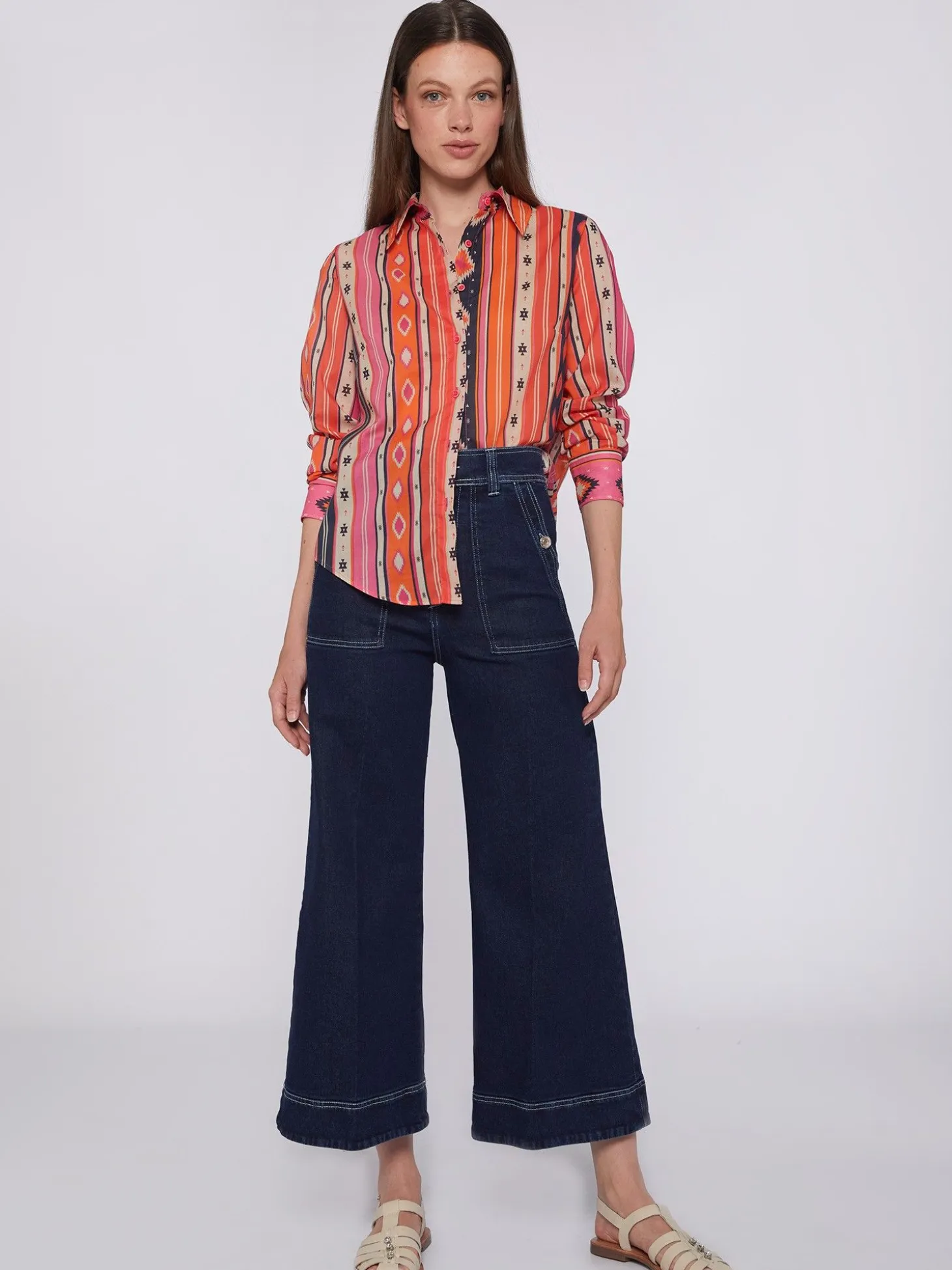 Vilagallo Camisa Algodon Estampado Navajo Cheap