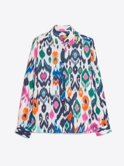 Vilagallo Camisa Algodon Estampado Ikat Fashion