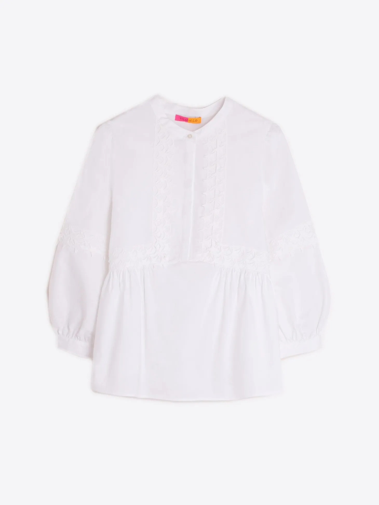 Vilagallo Camisa Blanca Poplin Detalle Estrellas Store
