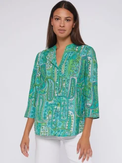 Vilagallo Camisa Estampada Paisley Verde Store