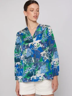 Vilagallo Camisa Estampado Blue Blossom New
