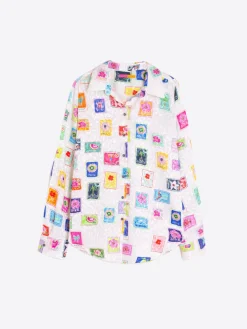 Vilagallo Camisa Estampado Sellos Jacquard Sale