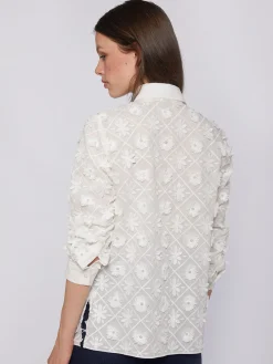Vilagallo Camisa Flores Bordadas New