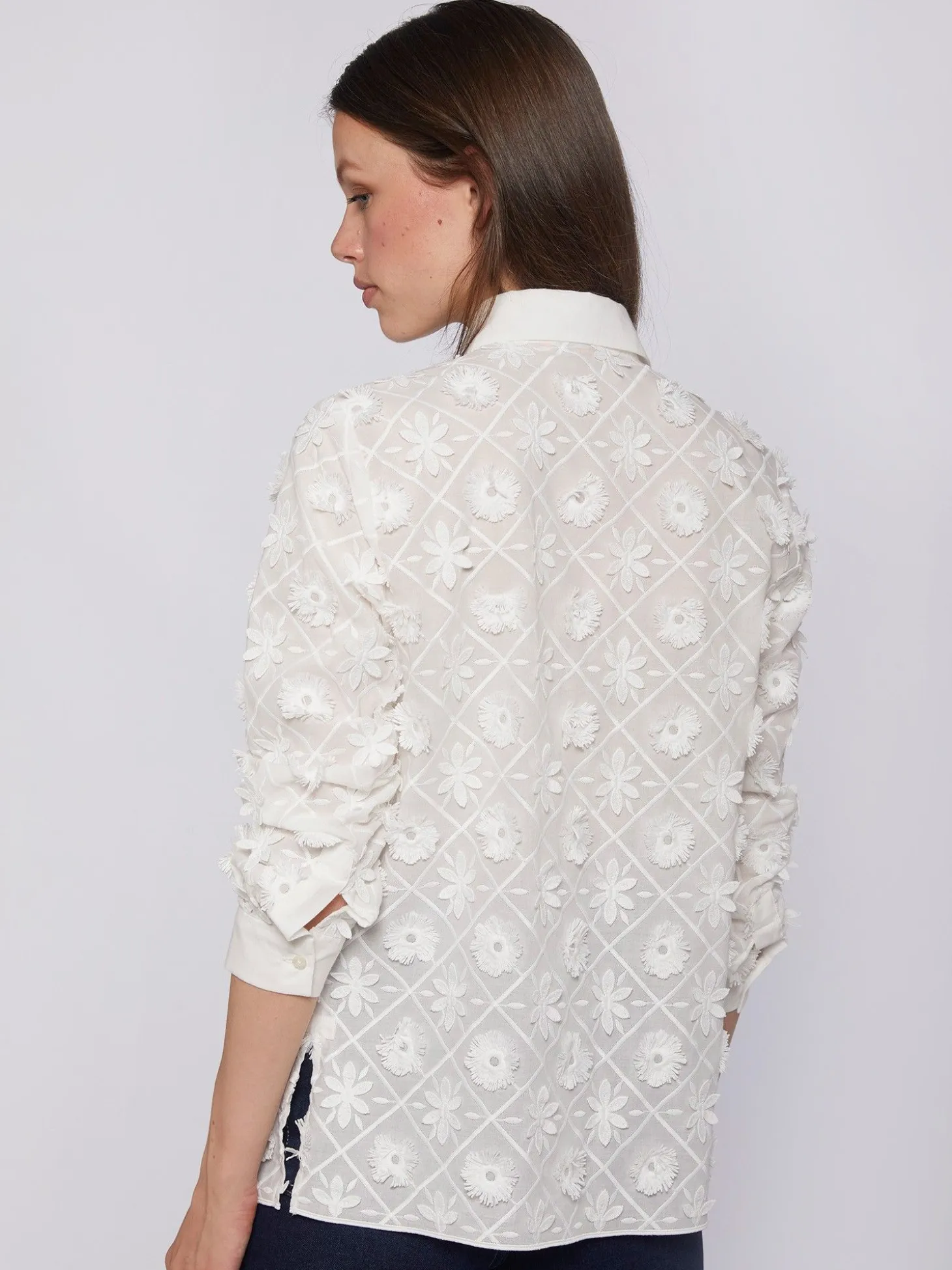 Vilagallo Camisa Flores Bordadas New
