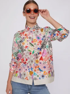 Vilagallo Camisa Flores Pintadas Cheap