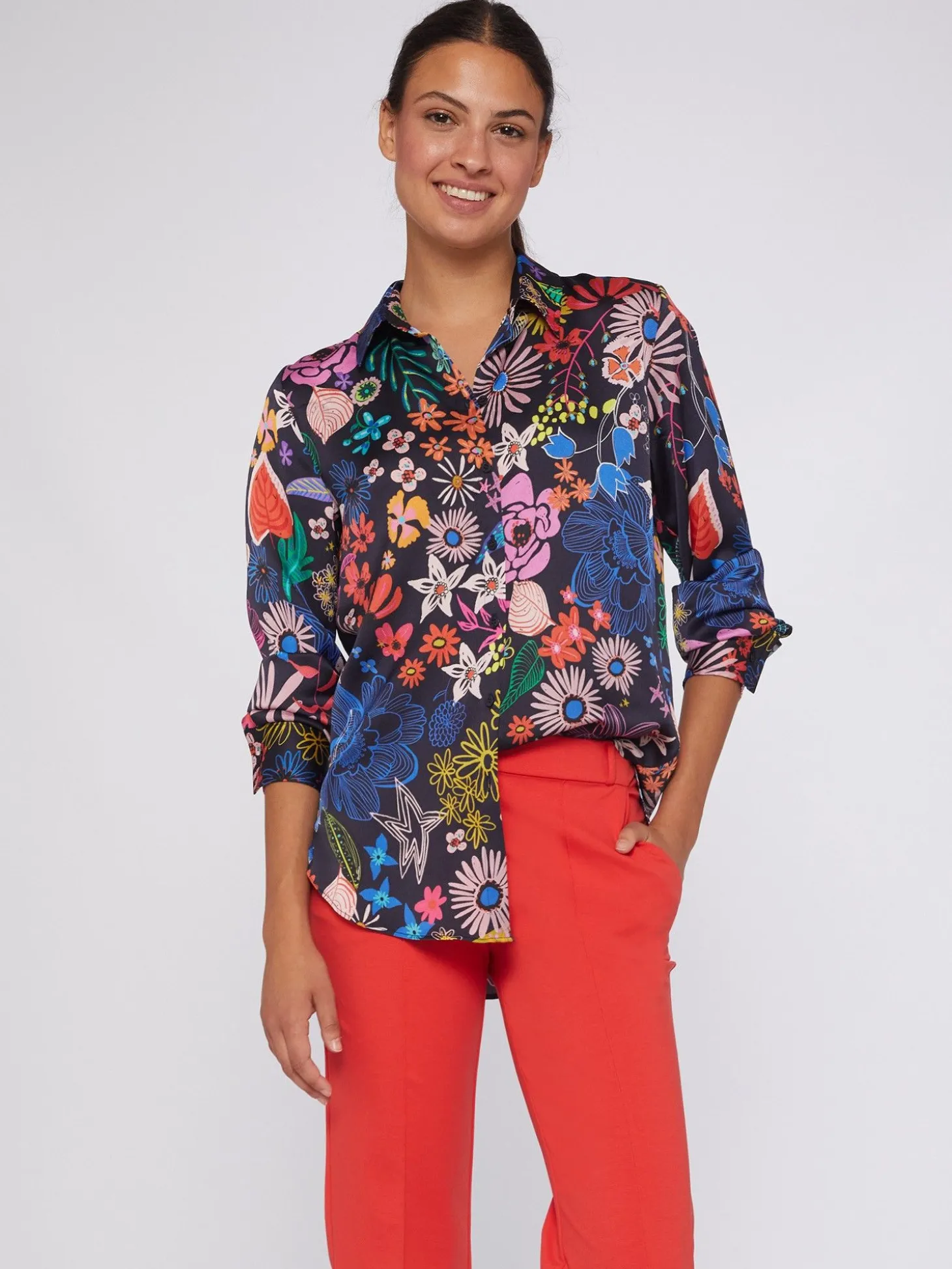 Vilagallo Camisa Fluida Estampado Flores Online