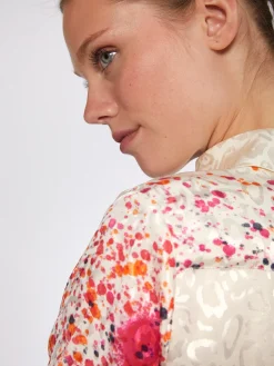 Vilagallo Camisa Fluida Jacquard Estampado Arte Online