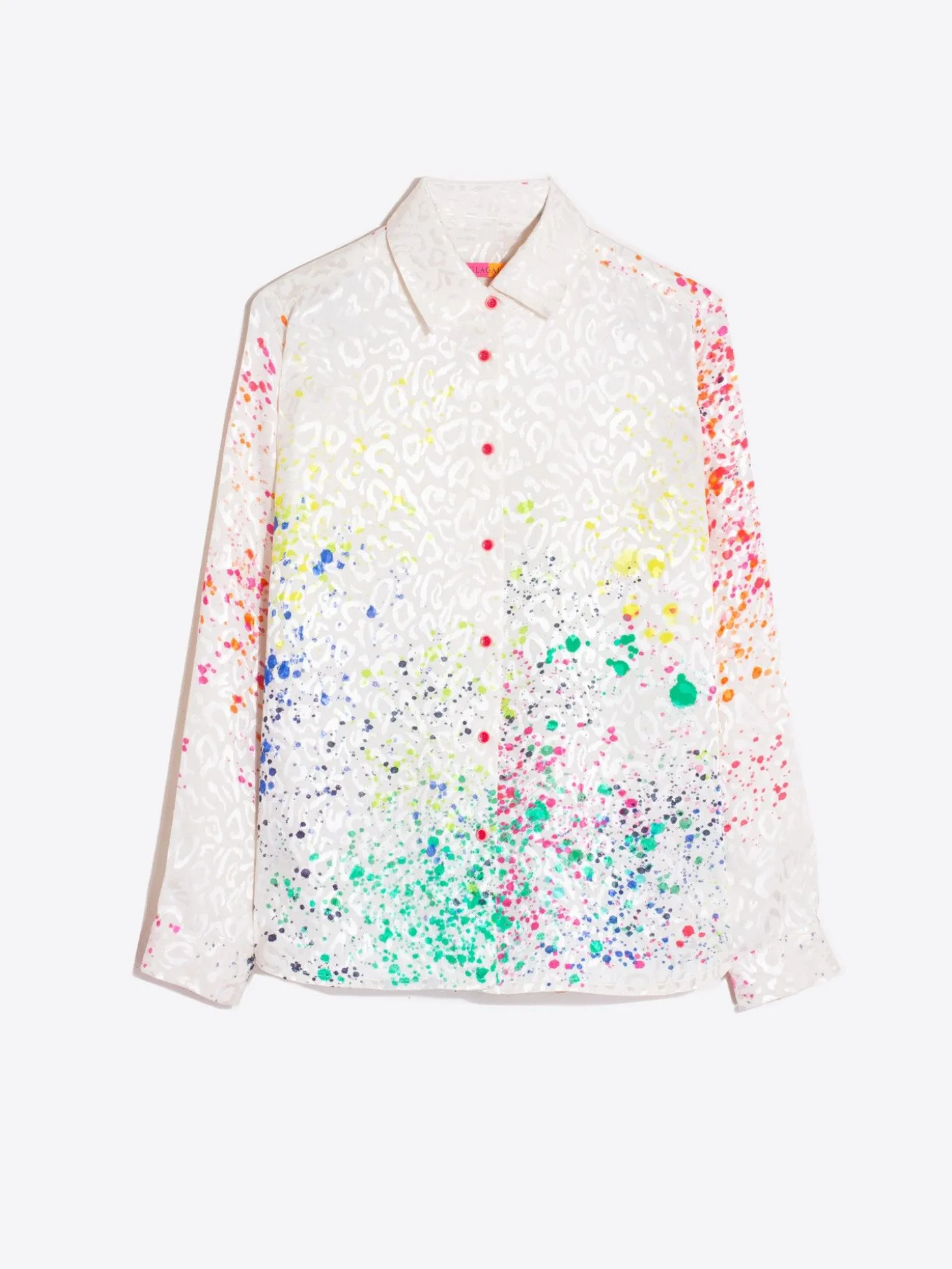 Vilagallo Camisa Fluida Jacquard Estampado Arte Online