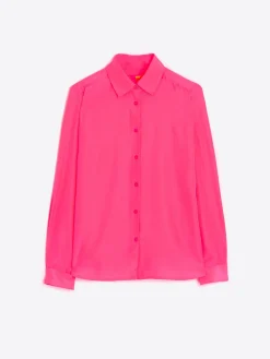 Vilagallo Camisa Fluida Rosa Fluor Fashion
