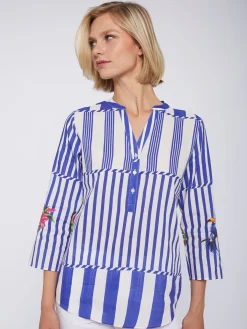 Vilagallo Camisa Francina Rayas Tropical Sale