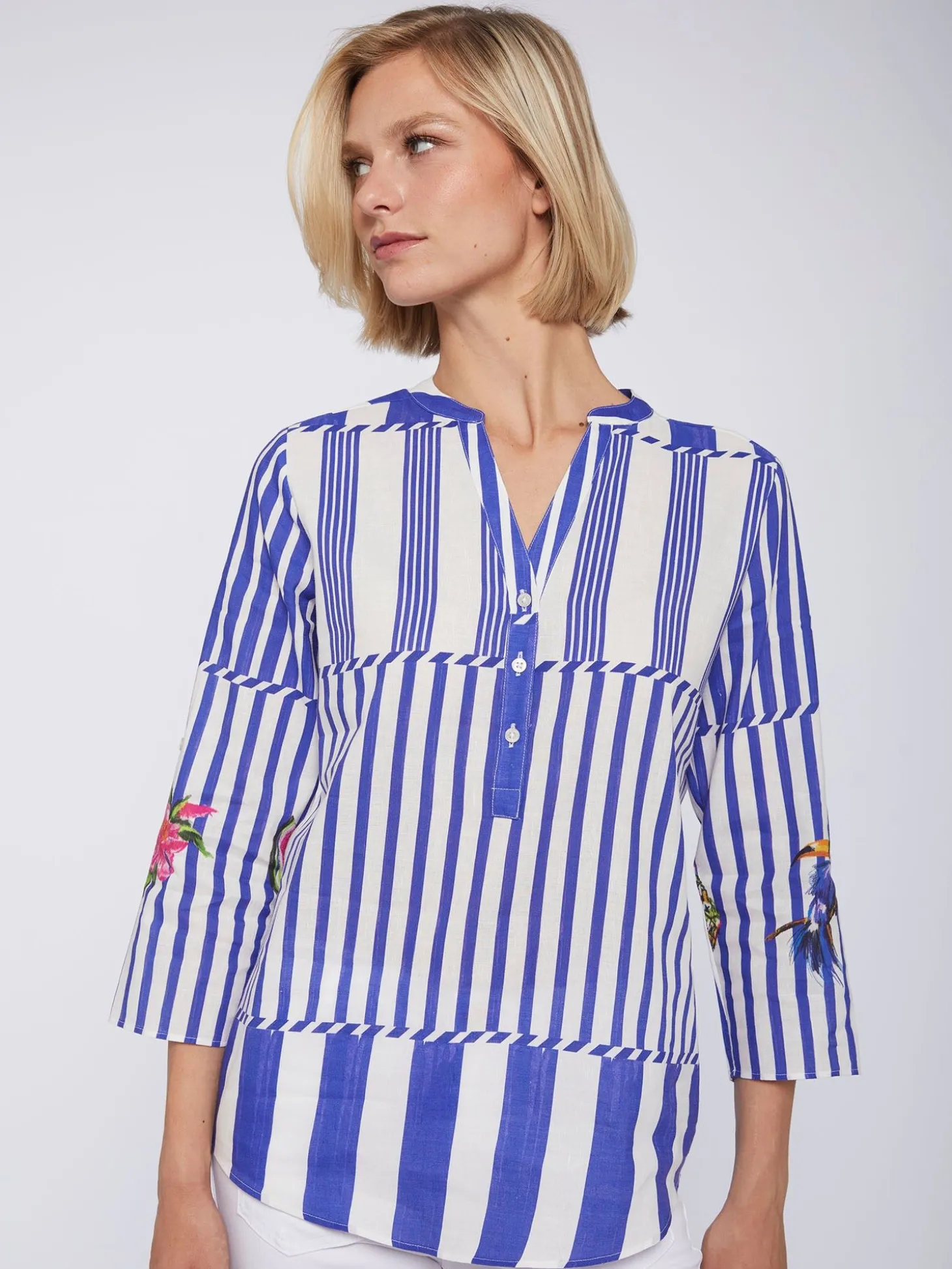 Vilagallo Camisa Francina Rayas Tropical Sale
