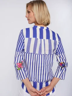 Vilagallo Camisa Francina Rayas Tropical Sale