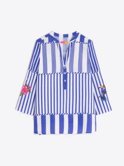 Vilagallo Camisa Francina Rayas Tropical Sale