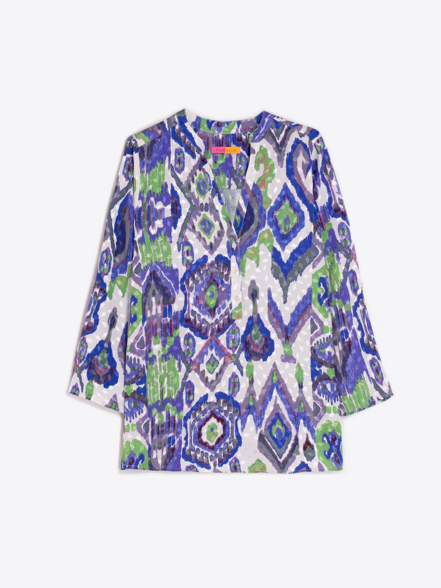 Vilagallo Camisa Francina Watercolour Ikat New
