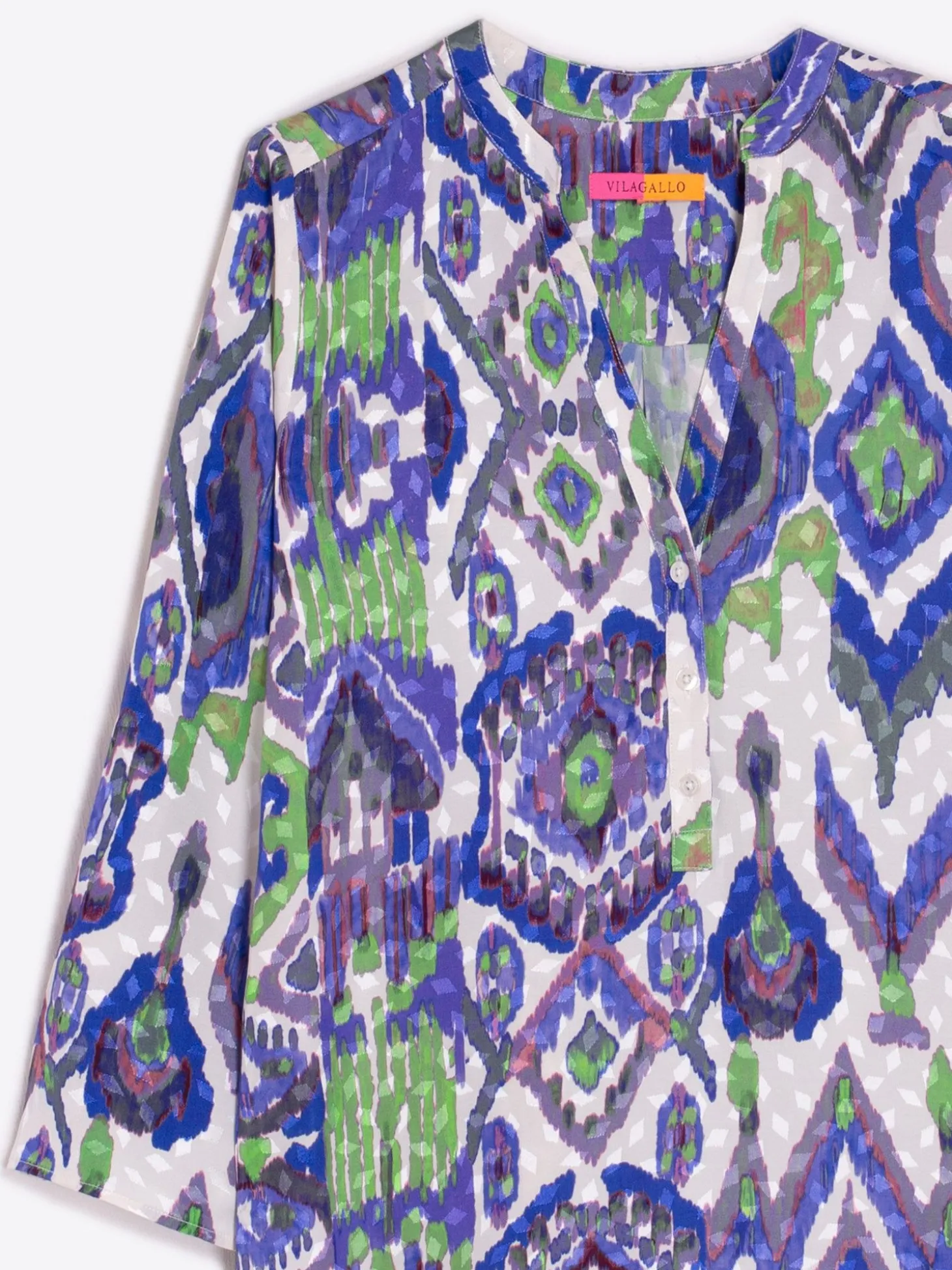 Vilagallo Camisa Francina Watercolour Ikat New