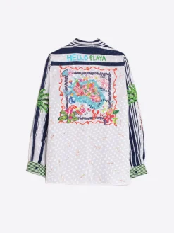 Vilagallo Camisa Irina Patchwork Print Best Sale