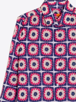 Vilagallo Camisa Isabella Crochet Estampado New