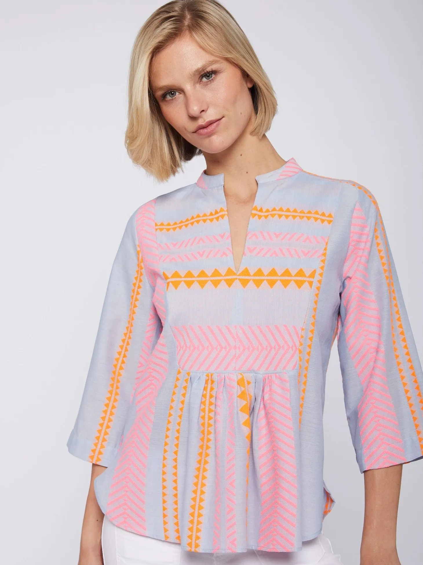 Vilagallo Camisa Jacquard Milos Fluor Fashion