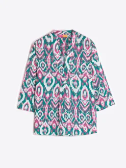 Vilagallo Camisa Laminado Oro Estampado Ikat Cheap