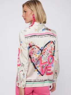 Vilagallo Camisa Love Grafitti Sale