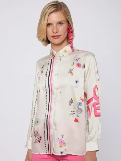 Vilagallo Camisa Love Grafitti Sale