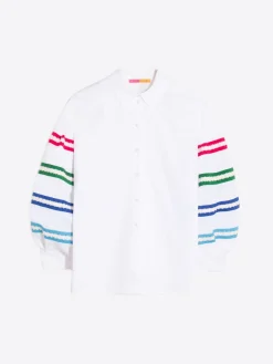 Vilagallo Camisa Mangas Abullonadas Popelin Blanco Store