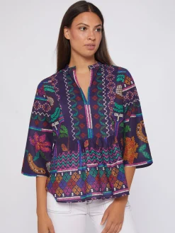 Vilagallo Camisa Marino Menorca Cross Stitch Print New