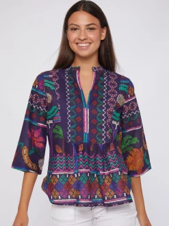 Vilagallo Camisa Marino Menorca Cross Stitch Print New