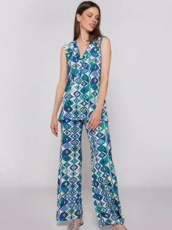 Vilagallo Camisa Punto Estampado Geometrico Cheap