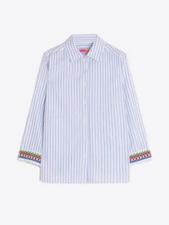 Vilagallo Camisa Rayas Con Lino Pasaman Fashion