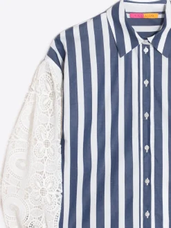 Vilagallo Camisa Rayas Mangas Guipour Discount
