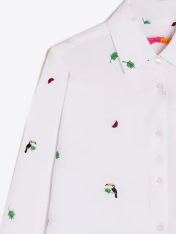 Vilagallo Camisa Sara Bordado Tropical Fashion