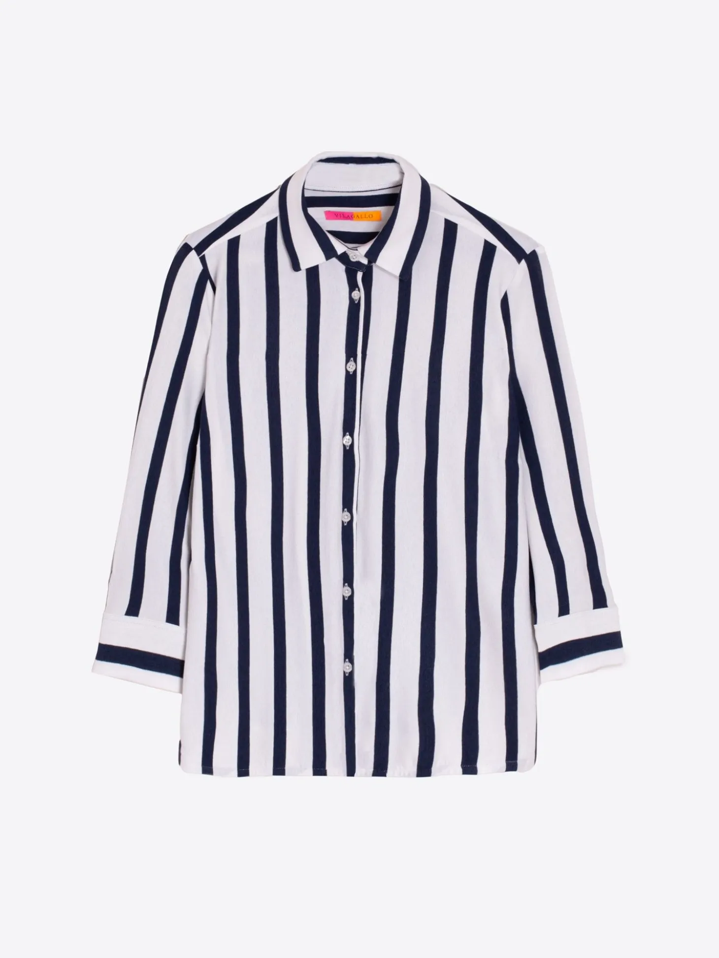 Vilagallo Camisa Sara Ecru Navy Stripe Knit Best Sale