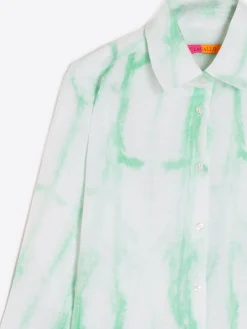 Vilagallo Camisa Sara Green Tie Dye Flash Sale