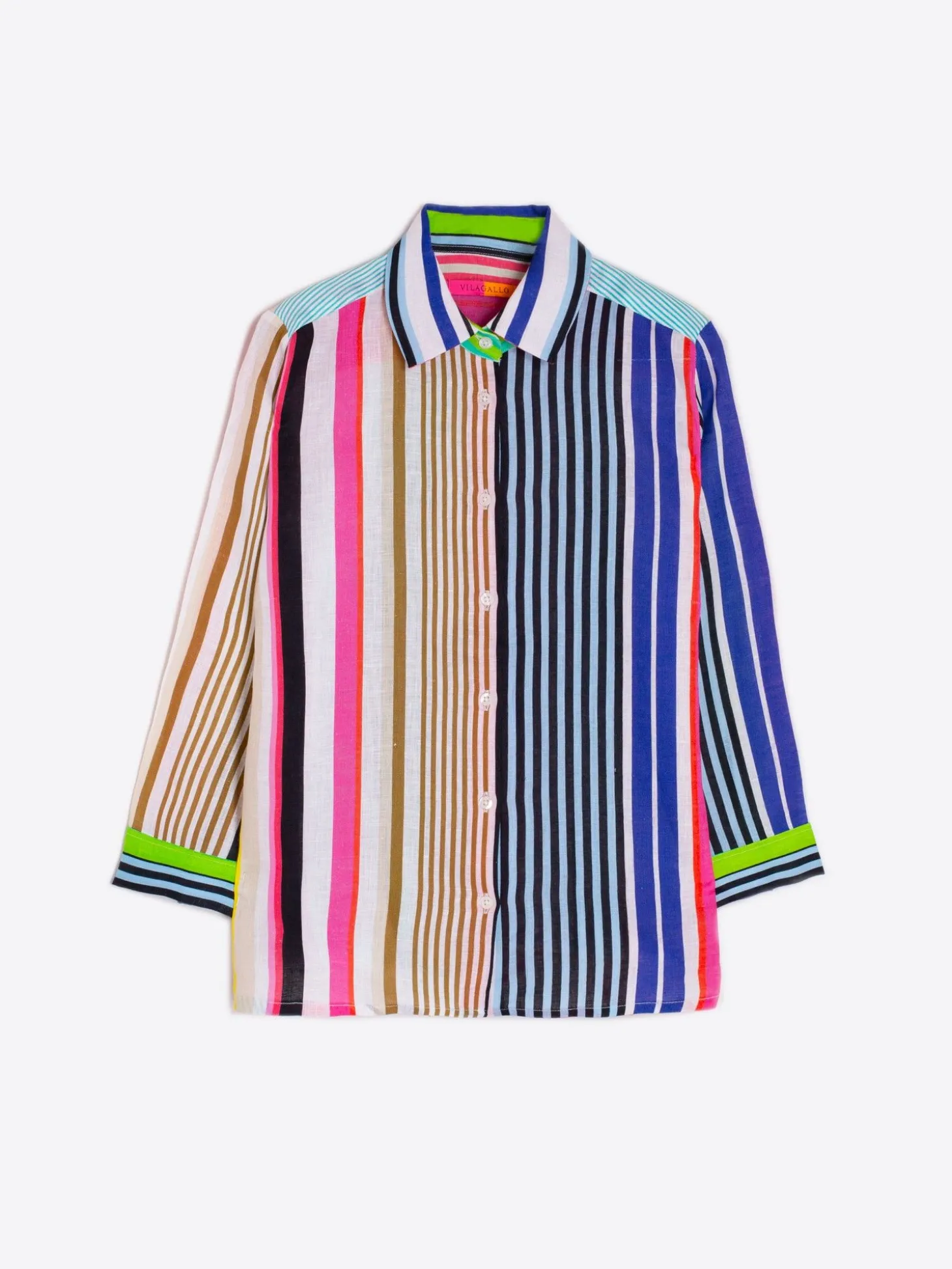 Vilagallo Camisa Sara Stripe Pure Linen Online