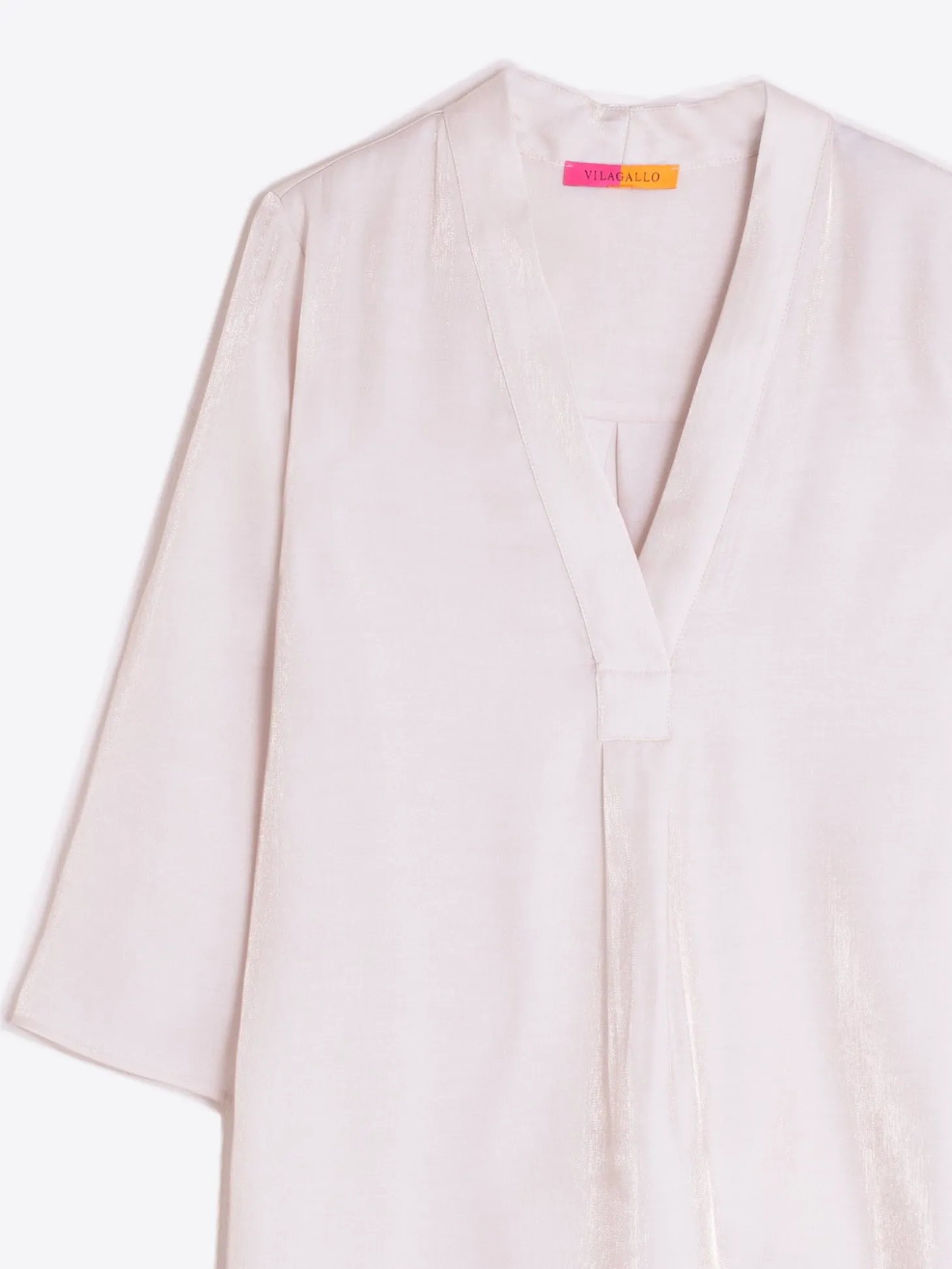 Vilagallo Camisa Satinada Brillo Oro Discount