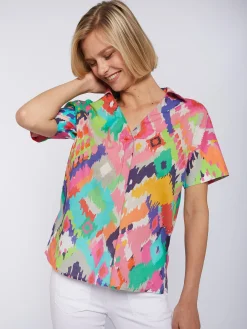 Vilagallo Camisa Voile Estampado Ikat Clearance