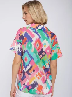 Vilagallo Camisa Voile Estampado Ikat Clearance