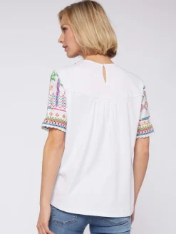 Vilagallo Camiseta Menorca Cross Stitch Print Cheap