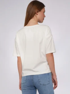 Vilagallo Camiseta Nudo Delantero Sellos Jacquard Best Sale