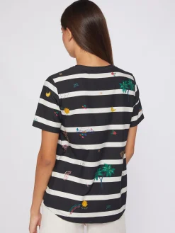 Vilagallo Camiseta Rayas B&N New