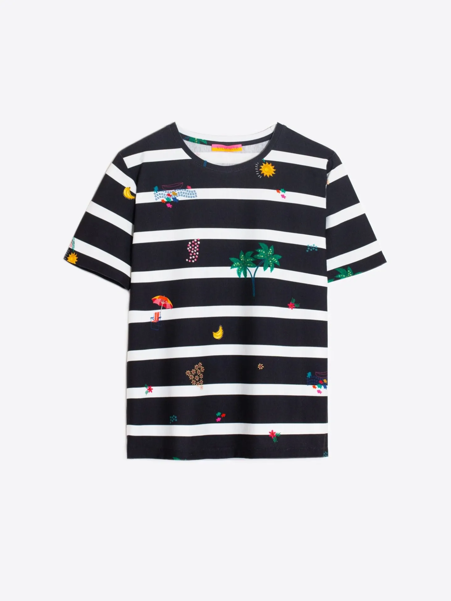 Vilagallo Camiseta Rayas B&N New