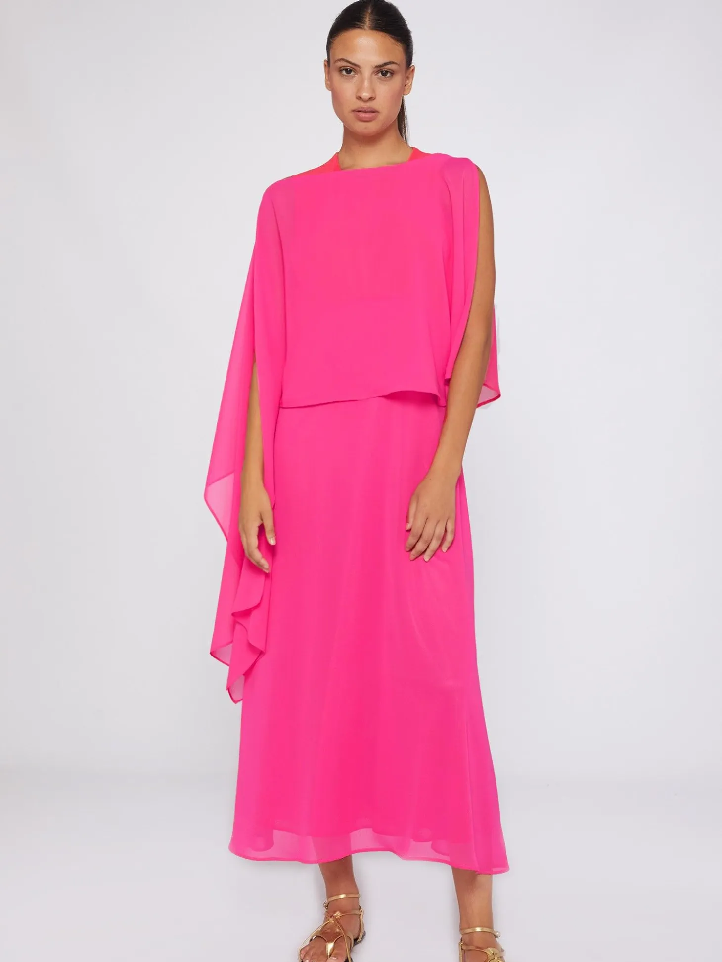 Vilagallo Capa Mirelle Pink Chiffon Cheap