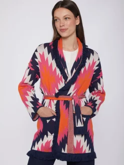 Vilagallo Cardigan Punto Navajo Algodon Fashion
